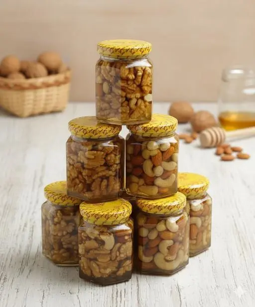 عسل نحل بالمكسرات