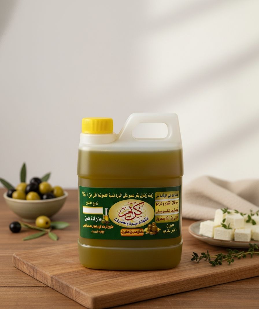 زيت زيتون بكر ½ لتر جركن