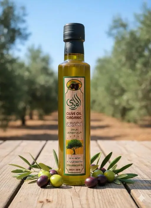 زيت زيتون بكر ممتاز (الوادي) ½لتر بلاستك