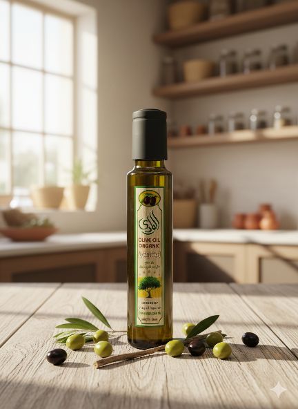 زيت زيتون بكر ممتاز(الوادي)¼لتر زجاج غامق