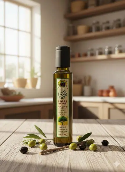 زيت زيتون بكر ممتاز(الوادي)¼لتر زجاج غامق