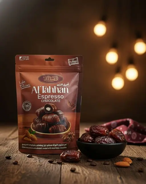 تمر محشي لوز و مغطس بشوكولاته الاسبريسو - سيوه - صورة المنتج الرئيسية